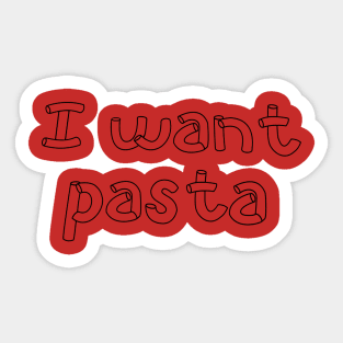 Pasta Sticker